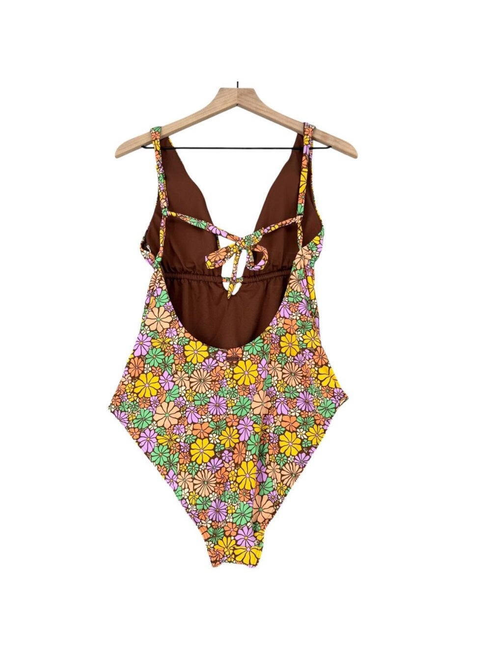 Roxy S-M Multi-color Floral One-Piece Swimsuit - Picture 4 of 5